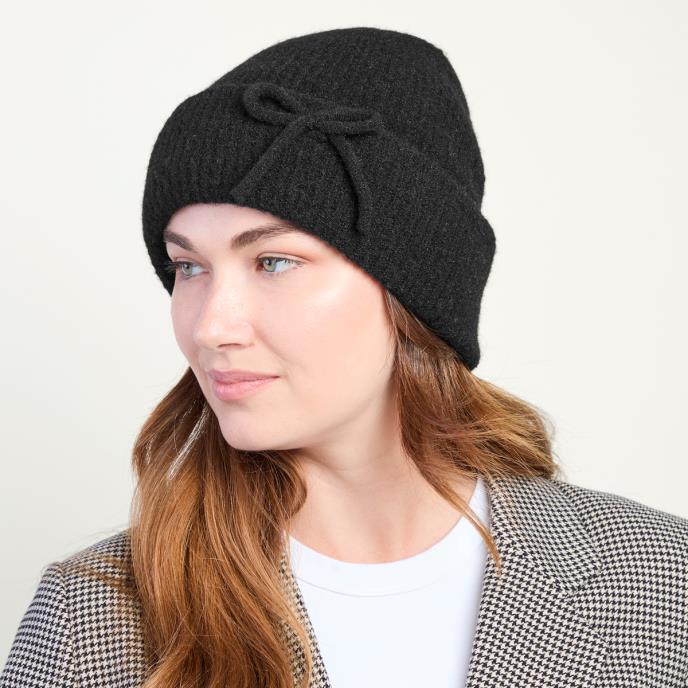 Isotoner® Ladies Beanie Hat Black